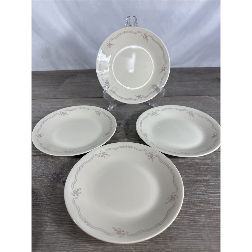 Corelle ENGLISH BREAKFAST Bread Plates 6 3/4" Set of 4